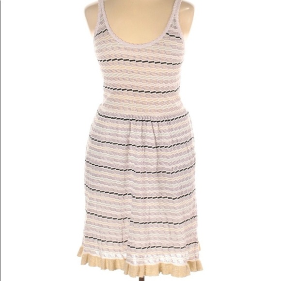LA VIE REBECCA TAYLOR MINI SLEEVELESS RUFFLE DRESS - Picture 1 of 2